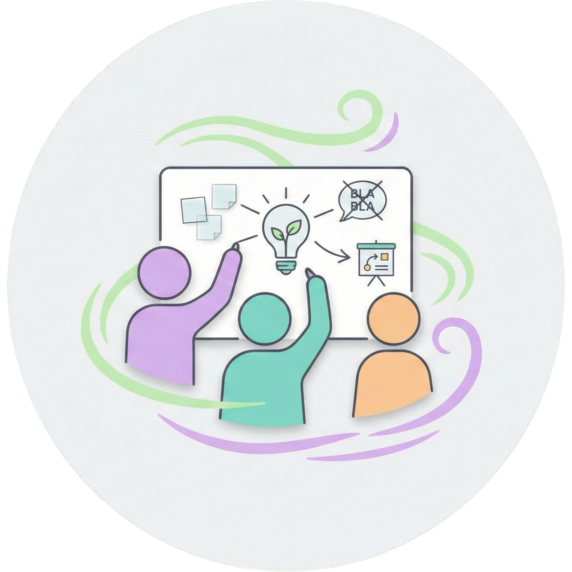 Icon für frische Impulse im Team