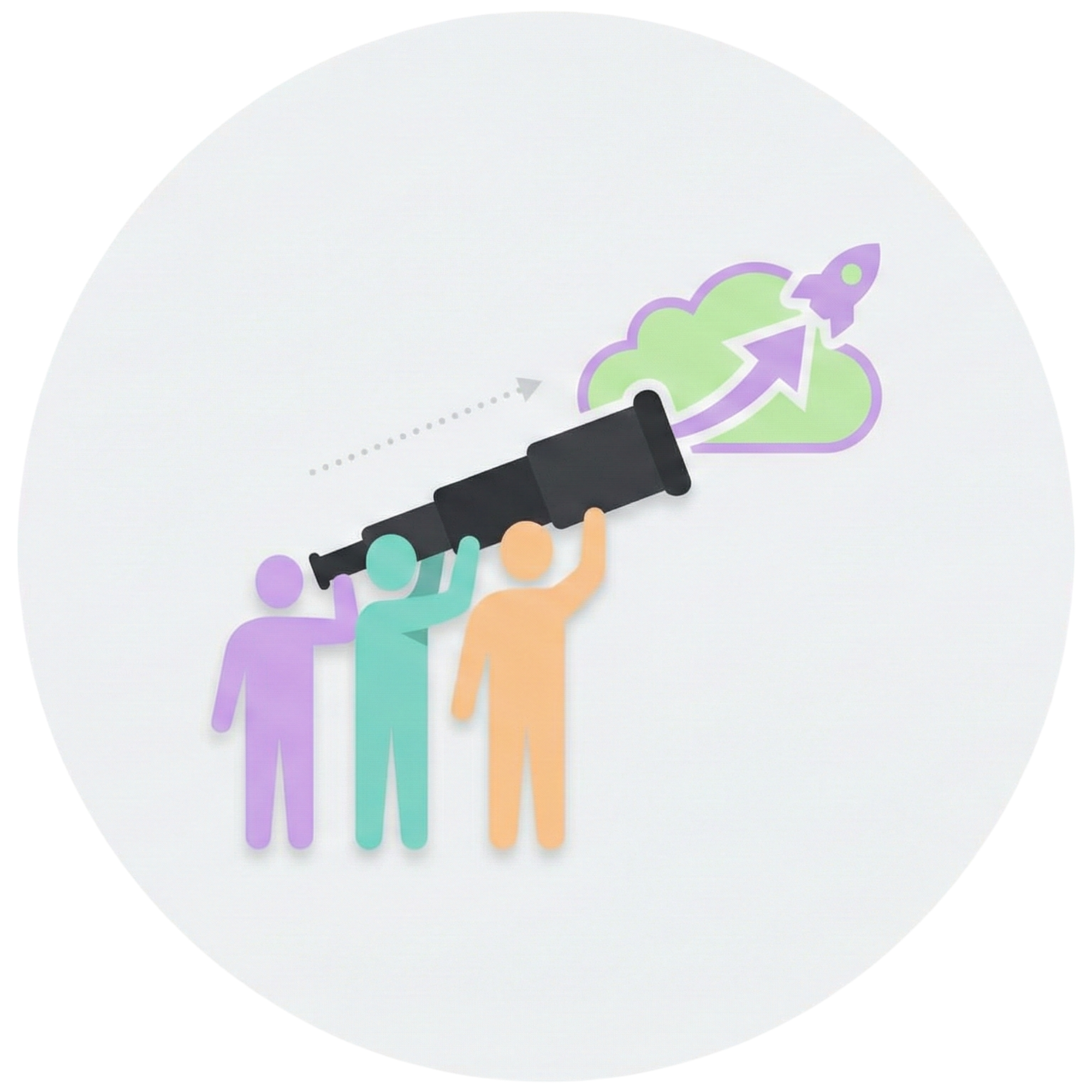 Icon für Teams mit Zukunftsdenken